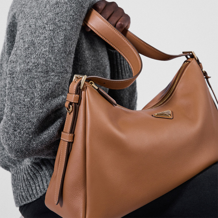 NIGO Prada Aimée Large Leather Shoulder Bag 1BC228 #nigo334397