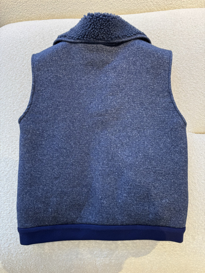 NIGO MiuMiu Uniform Blue Fleece Vest #nigo334390