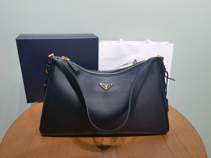 NIGO Prada Aimée Large Leather Shoulder Bag 1BC228 #nigo334397