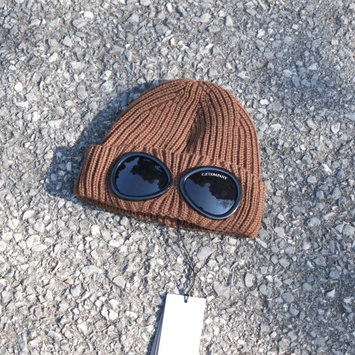 NIGO C.P. Company Extra Fine Merino Wool Goggle Beanie #nigo334404