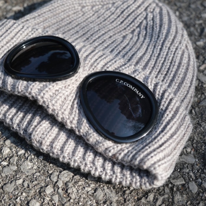 NIGO C.P. Company Extra Fine Merino Wool Goggle Beanie #nigo334404
