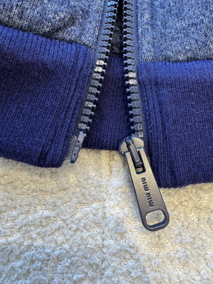 NIGO MiuMiu Uniform Blue Fleece Vest #nigo334390