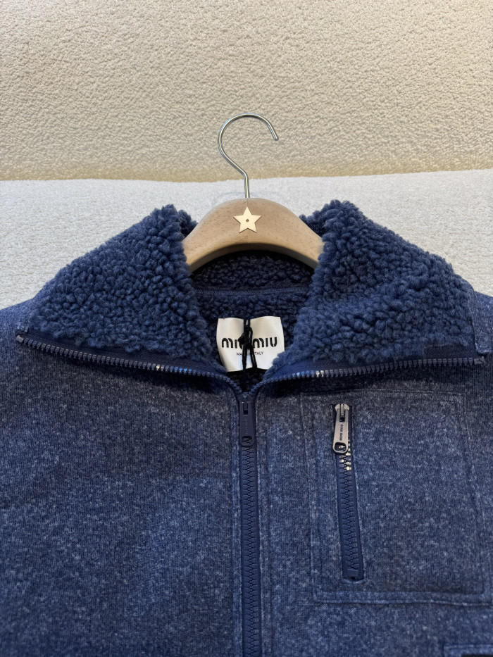 NIGO MiuMiu Uniform Blue Fleece Vest #nigo334390