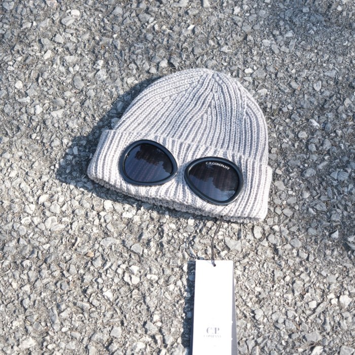 NIGO C.P. Company Extra Fine Merino Wool Goggle Beanie #nigo334404