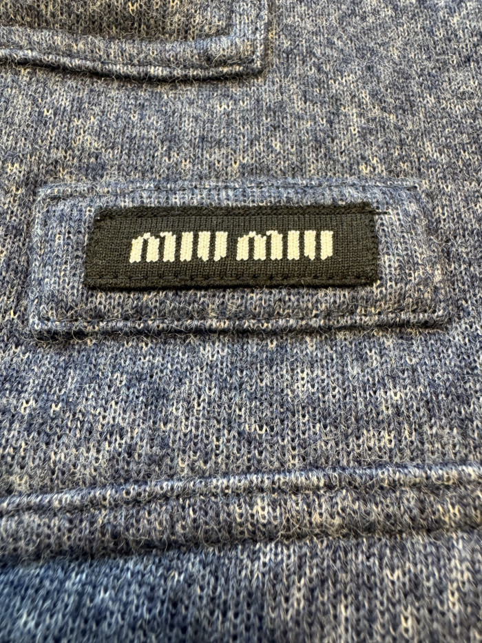 NIGO MiuMiu Uniform Blue Fleece Vest #nigo334390