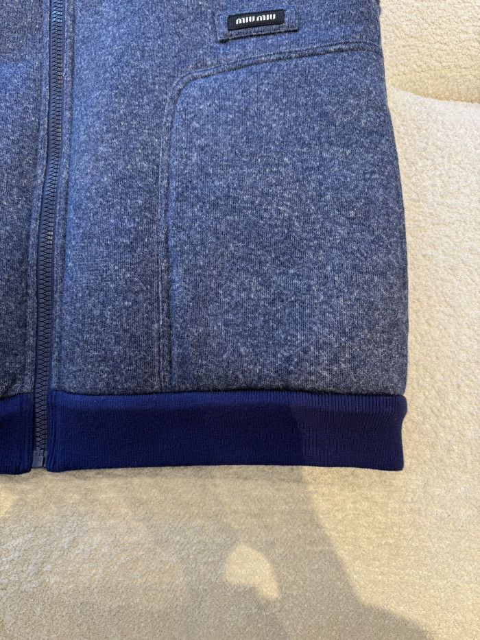NIGO MiuMiu Uniform Blue Fleece Vest #nigo334390