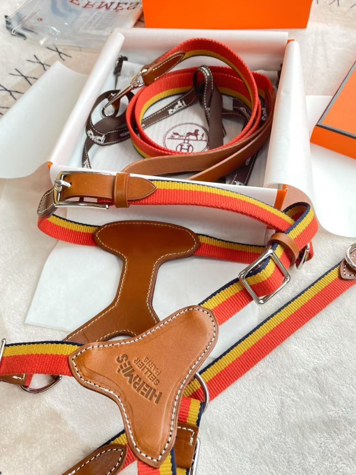 NIGO Hermes Rocabar Dog Harness Slim Dog Leash #nigo334398