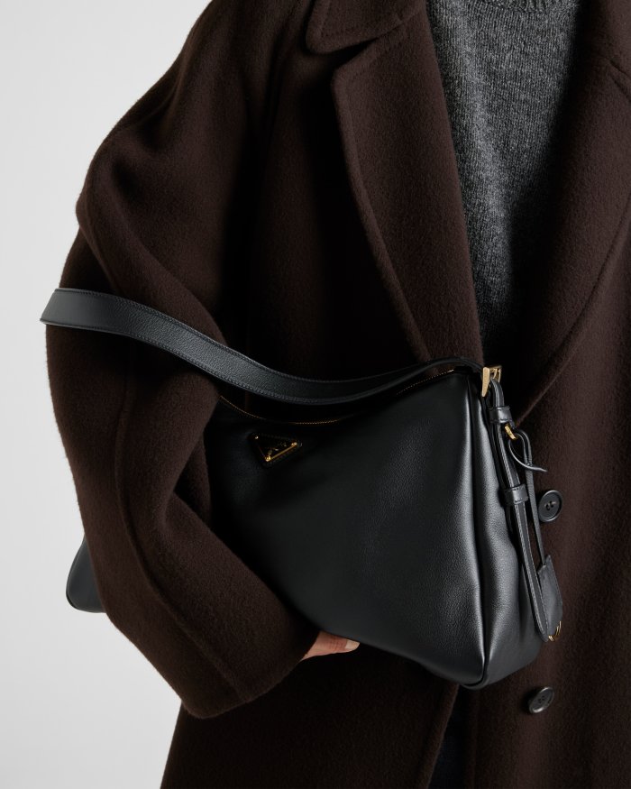 NIGO Prada Aimée Large Leather Shoulder Bag 1BC228 #nigo334397