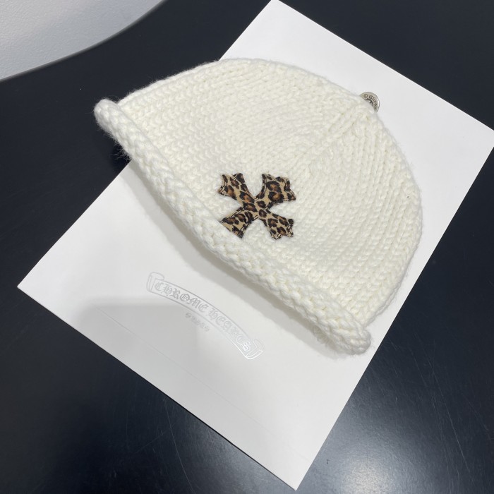 NIGO Chrome Hearts Leopard Leather Cross Silver Jewelry Cold Hat #nigo334406