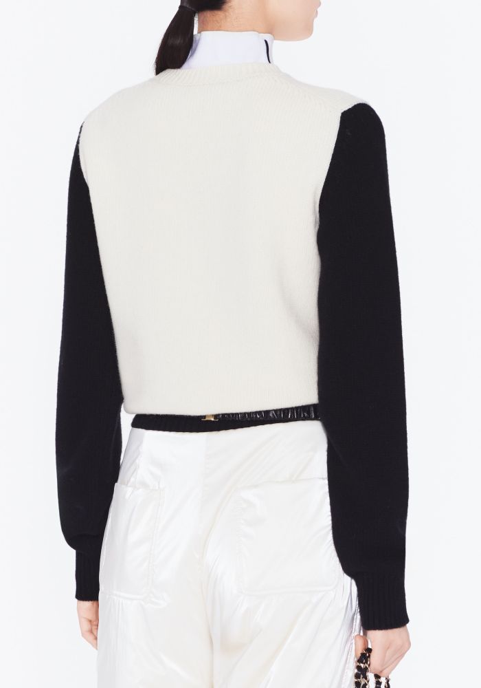 NIGO Chanel Pullover Wool Cashmere Ecru Black #nigo334393