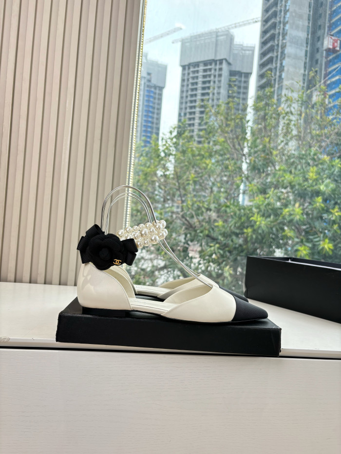 NIGO Chanel 25S Braided Mary Jane Toe Pearl Sandals #nigo334482
