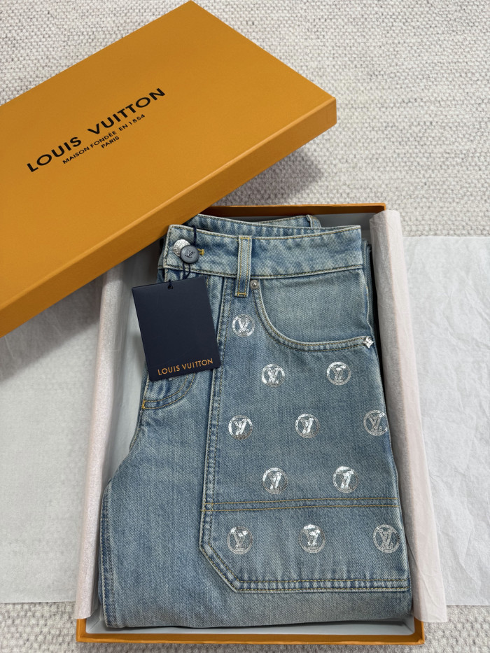 NIGO Louis Vuitton Signature Sequin Slim Fit Jeans #nigo334460