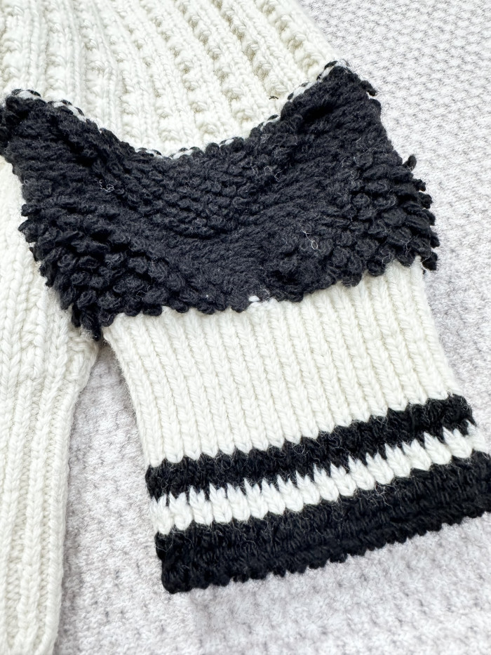 NIGO Chanel Pullover Wool Cream and Black #nigo334450