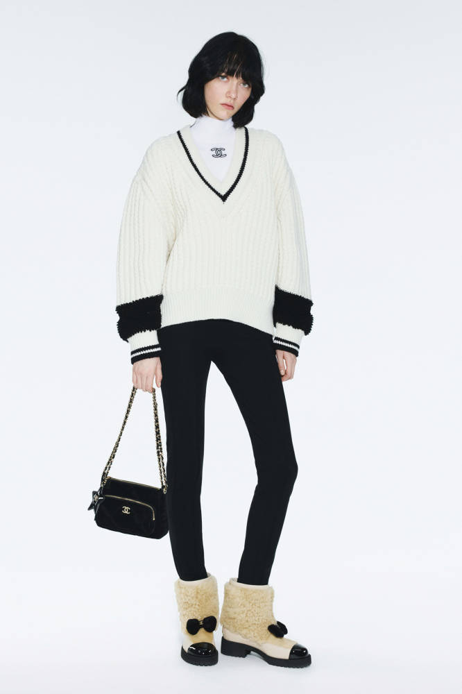 NIGO Chanel Pullover Wool Cream and Black #nigo334450