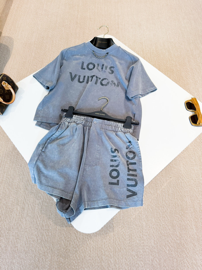 NIGO Louis Vuitton Vintage Effect T-shirt Shorts #nigo317096