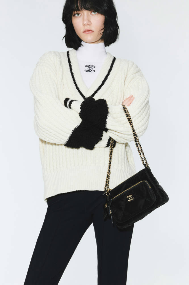 NIGO Chanel Pullover Wool Cream and Black #nigo334450