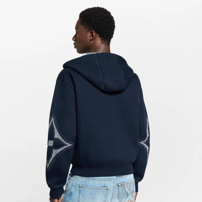 NIGO Louis Vuitton Graphic Intarsia Zipped Cotton Hoodie #nigo334469