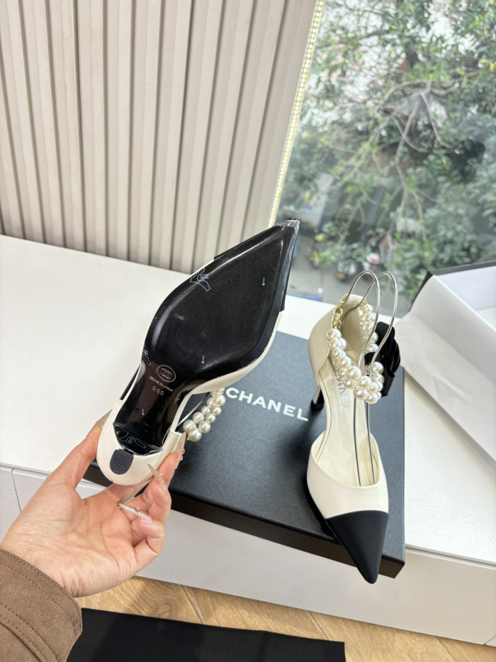 NIGO Chanel 25S Braided Mary Jane Toe Pearl Sandals and High Heels #nigo334481