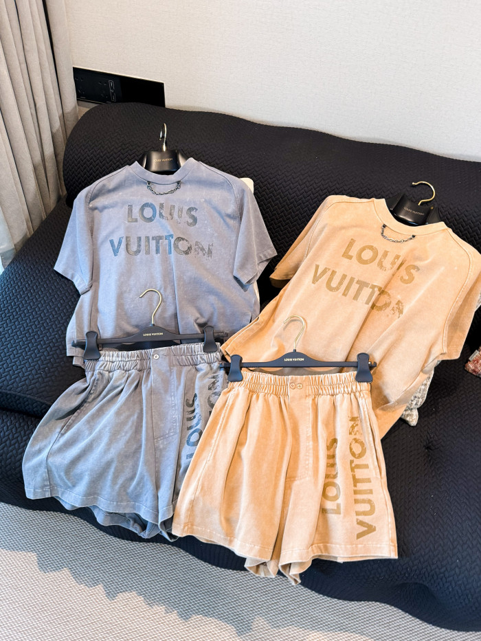 NIGO Louis Vuitton Vintage Effect T-shirt Shorts #nigo317096