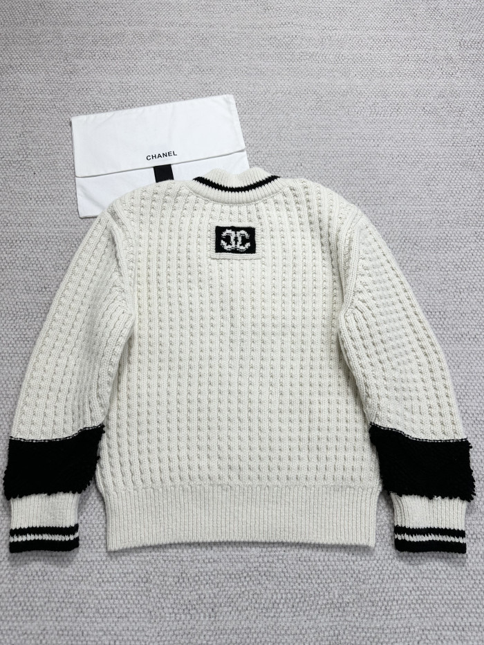 NIGO Chanel Pullover Wool Cream and Black #nigo334450