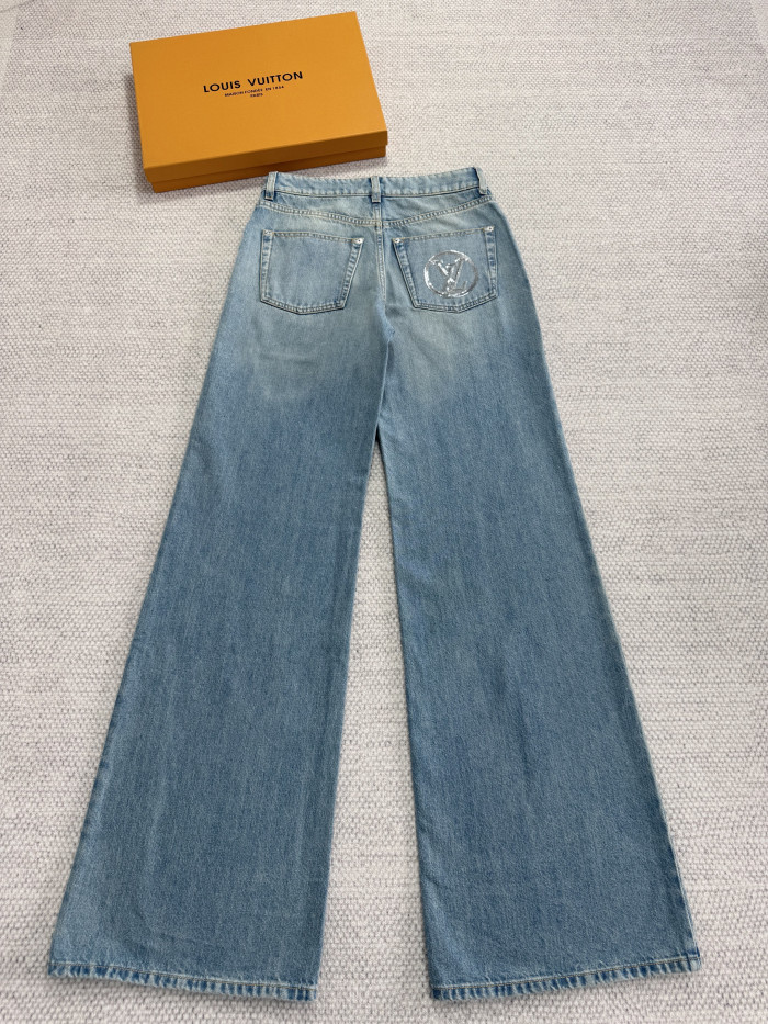 NIGO Louis Vuitton Signature Sequin Slim Fit Jeans #nigo334460