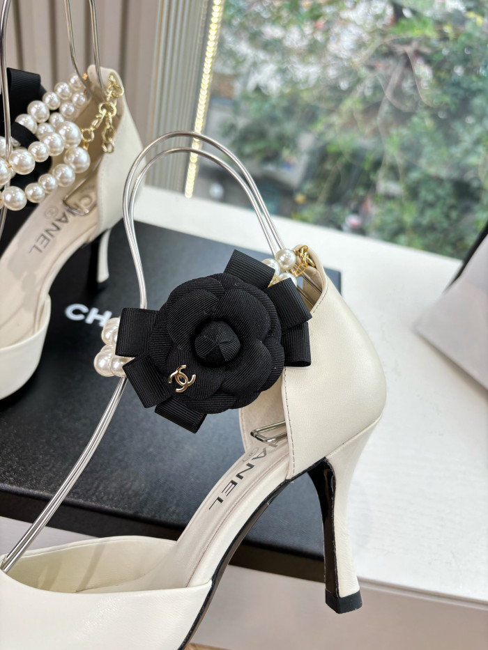 NIGO Chanel 25S Braided Mary Jane Toe Pearl Sandals and High Heels #nigo334481