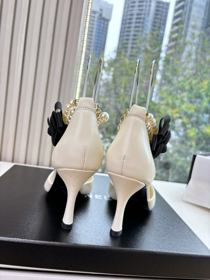 NIGO Chanel 25S Braided Mary Jane Toe Pearl Sandals and High Heels #nigo334481