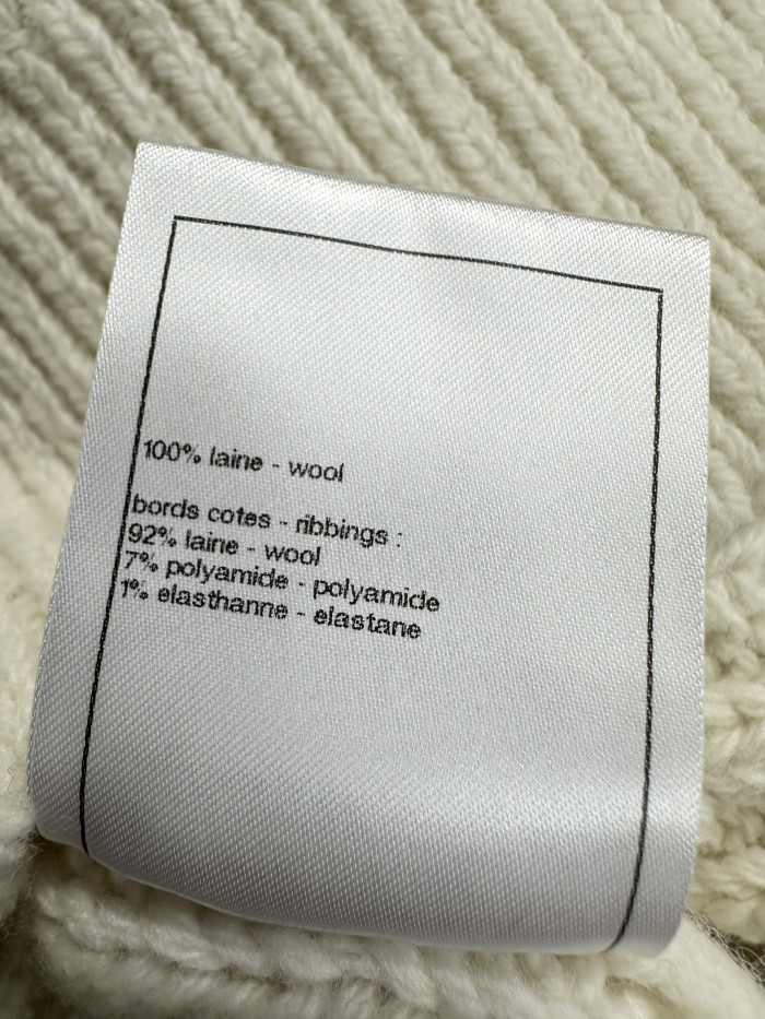 NIGO Chanel Pullover Wool Cream and Black #nigo334450