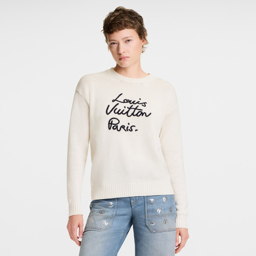 NIGO Louis Vuitton Cursive Signature Pullover #nigo334539