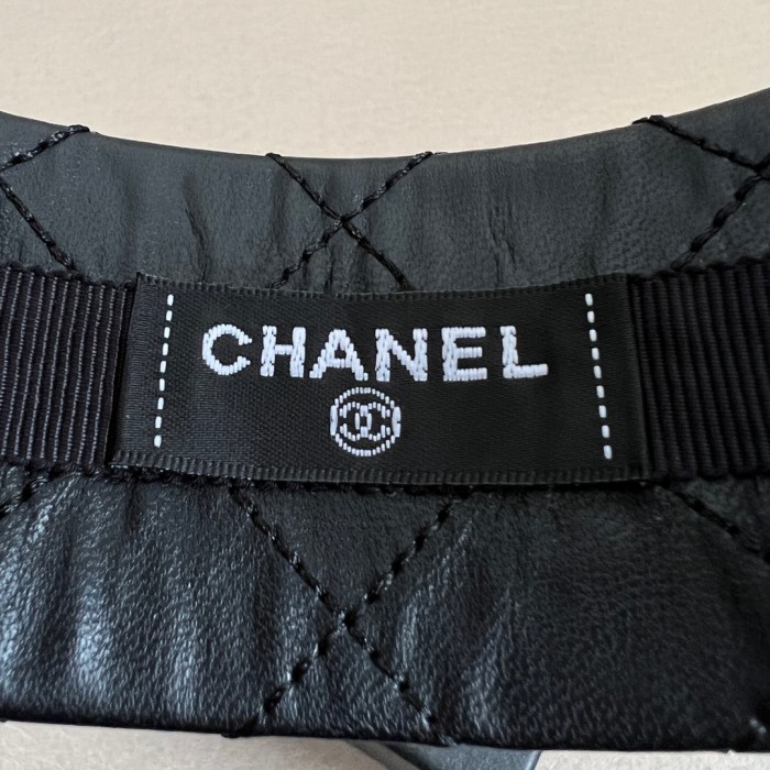 NIGO Chanel Headband Lambskin Black #nigo334497