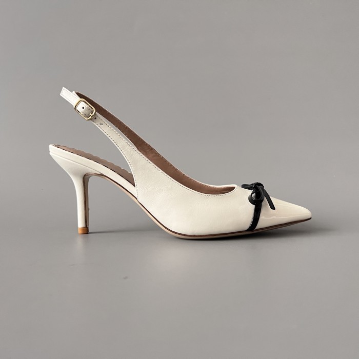 NIGO Valentino Bepointy Slingback Pump In Patent Leather And Kidskin 80MM #nigo334525