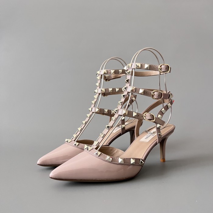 NIGO Valentino Rockstud Caged Pump 65mm Poudre #nigo334615