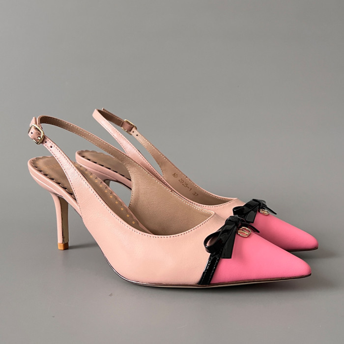 NIGO Valentino Bepointy Slingback Pump In Patent Leather And Kidskin 80MM #nigo334525