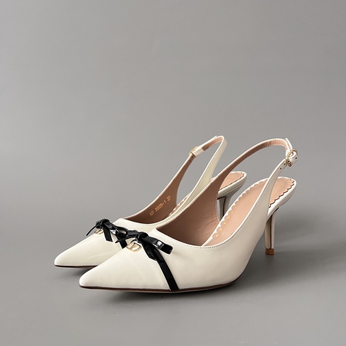 NIGO Valentino Bepointy Slingback Pump In Patent Leather And Kidskin 80MM #nigo334525