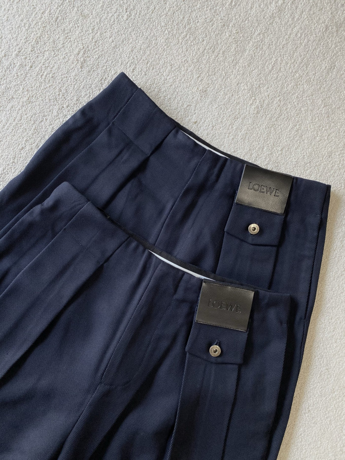 NIGO Loewe Trousers in Wool Blue #nigo334437