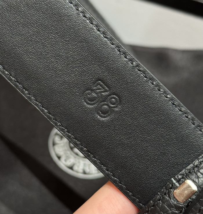 NIGO Chrome Herats Church Rivet Cowhide Belt #nigo334671