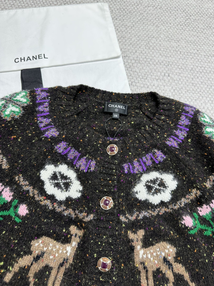 NIGO Chanel Cashmere Cardigan Brown #nigo334446