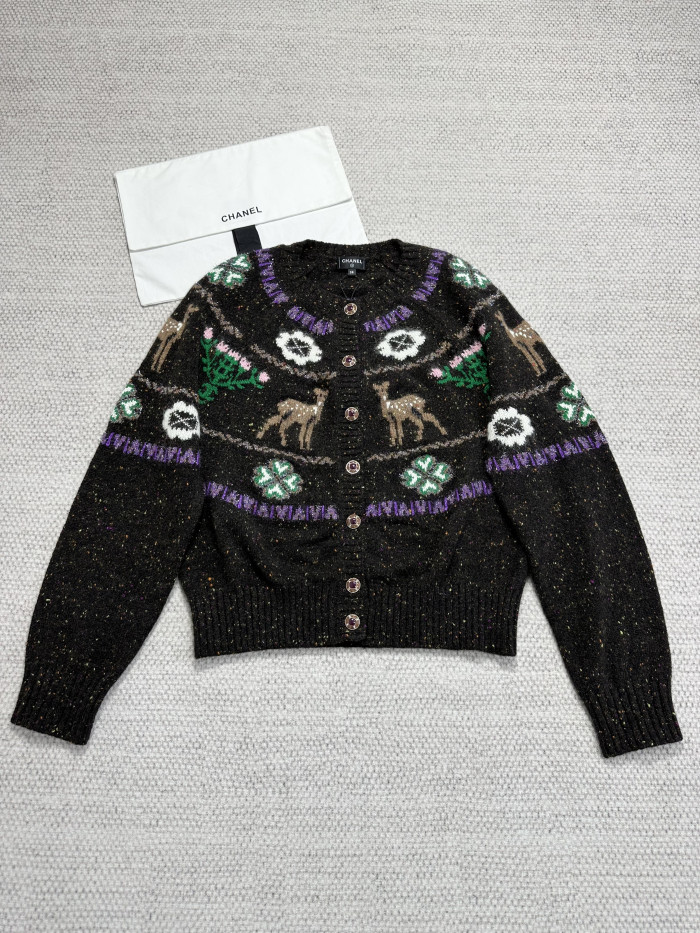 NIGO Chanel Cashmere Cardigan Brown #nigo334446