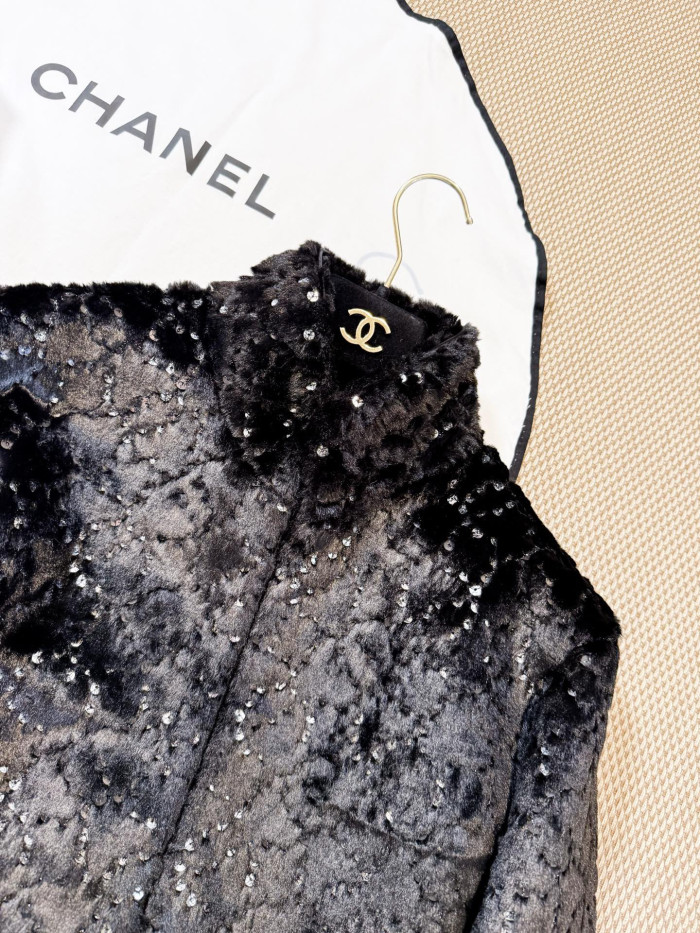 NIGO Chanel Jacket Mixed Fibers Sequins Black #nigo334700