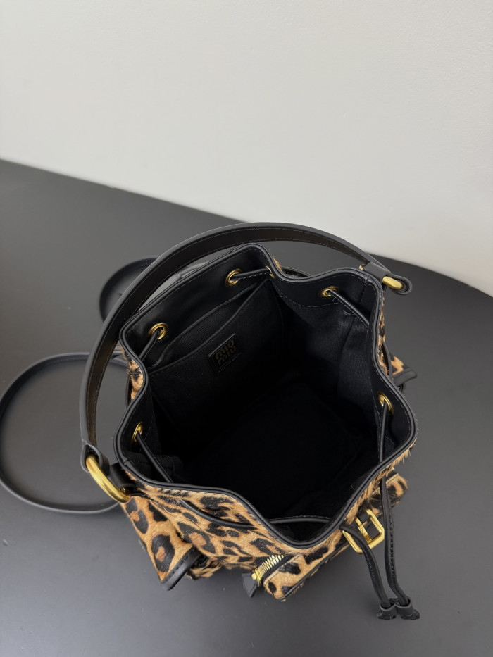 NIGO MiuMiu Honey Printed Leather Backpack #nigo334714