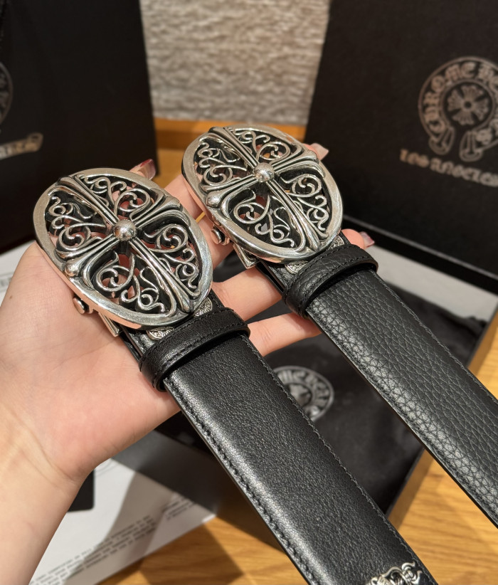 NIGO Chrome Herats Church Rivet Cowhide Belt #nigo334670
