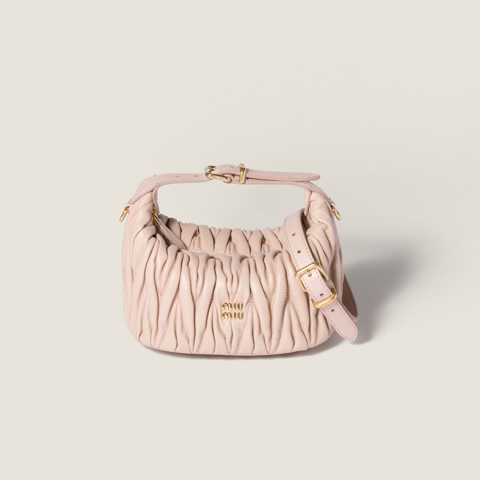 NIGO MiuMiu Matelassé Nappa Soft Leather Makeup Bag Black #nigo334668