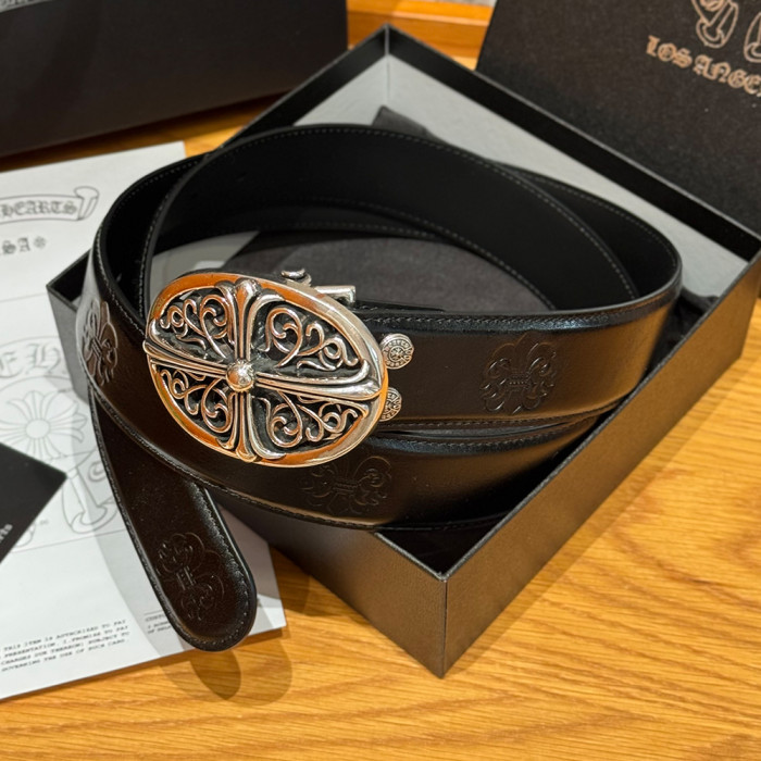 NIGO Chrome Herats Church Rivet Cowhide Belt #nigo334670