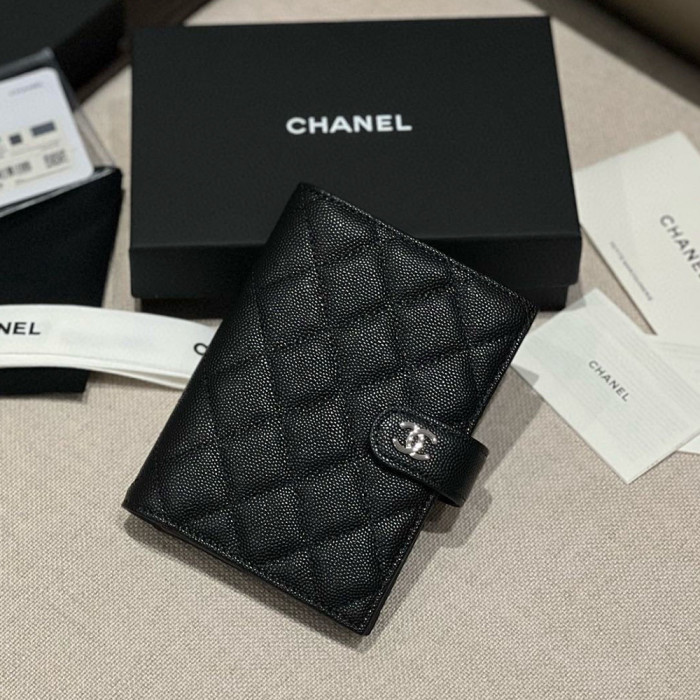 NIGO Chanel Caviar Quilted Passport Holder Black #nigo334731