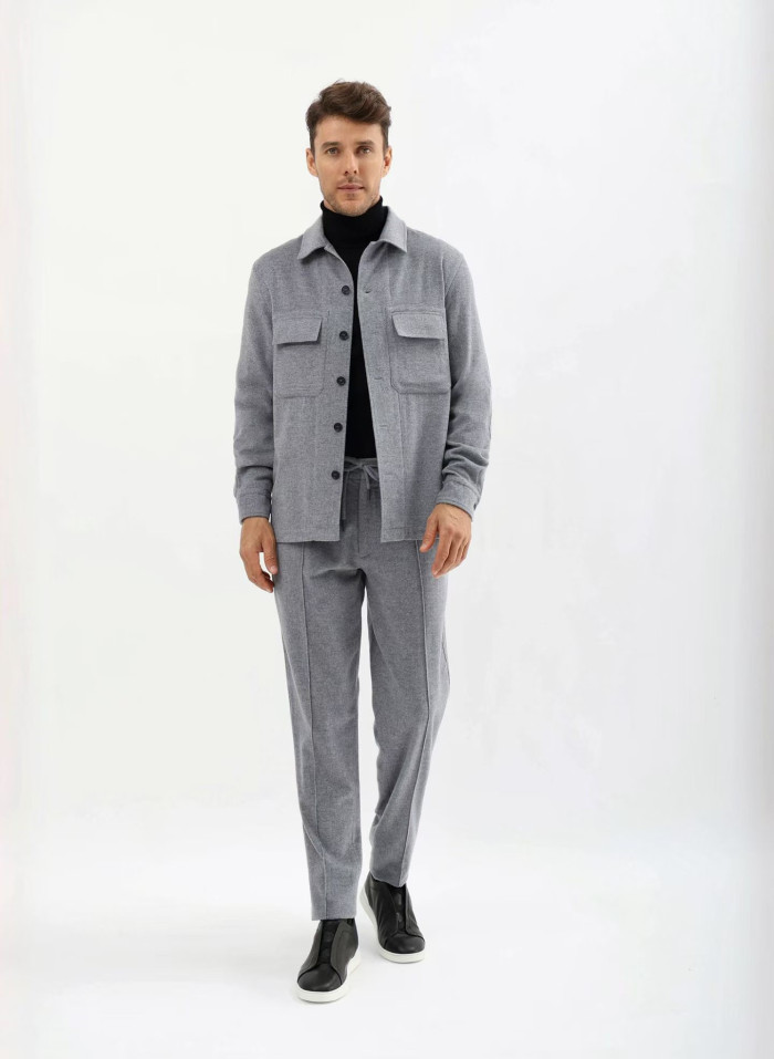 NIGO Zegna Grey Mélange Wool Joggers #nigo334675