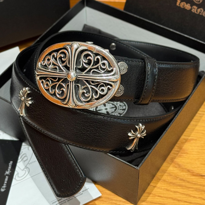 NIGO Chrome Herats Church Rivet Cowhide Belt #nigo334670