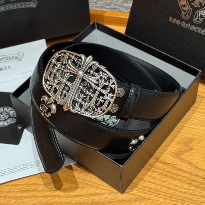 NIGO Chrome Herats Church Rivet Cowhide Belt #nigo334671