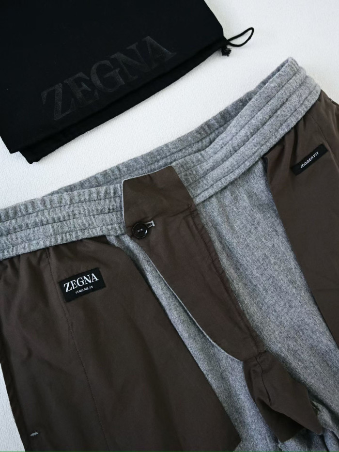 NIGO Zegna Grey Mélange Wool Joggers #nigo334675