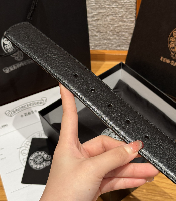 NIGO Chrome Herats Church Rivet Cowhide Belt #nigo334670