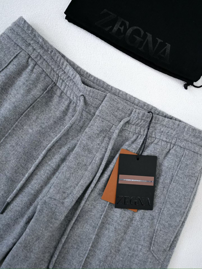 NIGO Zegna Grey Mélange Wool Joggers #nigo334675
